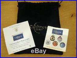 Ltd Ed Caithness QEII 80th Birthday Lampwork Rose Paperweight(8/80) 3