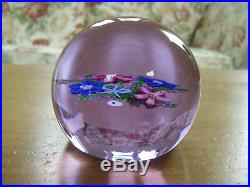 Ltd Ed Caithness Victorian Bouquet Whitefriars Paperweight Monk Cane (204/500)
