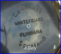 Ltd Ed Caithness Whitefriars Floriana Paperweight Monk Cane(59/250)