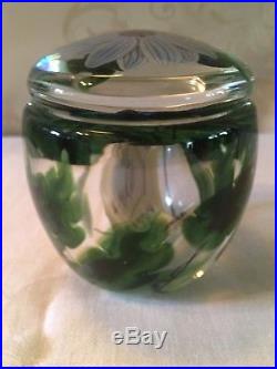 Lundberg Art Glass Jar/lid
