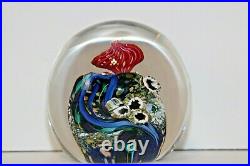 M. Stone Vitra Glass Studio Ocean Coral Reef Paperweight Signed Dated 1993