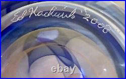 Magnificent Ed Kachurik 2008 Rare Gallery Art Glass Paperweight Signed 3.25W