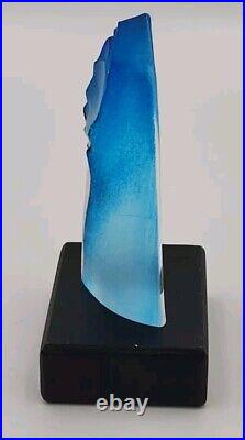 Mats Jonasson Crystal Glass Sculpture Face Signed Numbered 8164