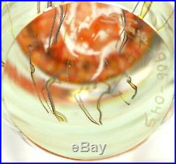 Mesmerizing RICK SATAVA Pacific Coast JELLYFISH Art Glass SCULPTURE Paperweight
