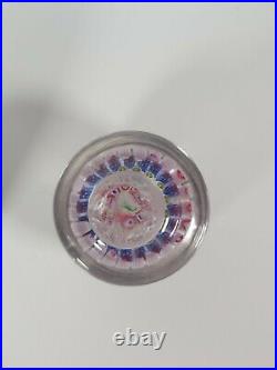 Millefiori Glass Paperweight Inkwell Bottle, Appr. 14.2 Cm High