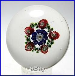 Miniature Antique Concentric Millefiori Paperweight Probably Clichy