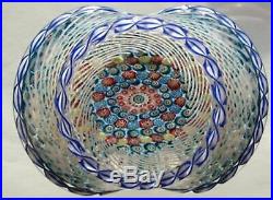 Modern Saint Louis Basket of Flowers Homage to the antique Clichy Paperweight