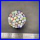 Murano Multi Colored millefiori glass ball paperweight With Original Sticker