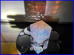 NASA Uranium Crystal Dichroic Art 3D Stain Glass Cube Minecraft Storms Rubik UAP