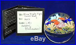 NEW! Cathy RICHARDSON Blue Eagle Eyes Coral Reef Paperweight 1/1