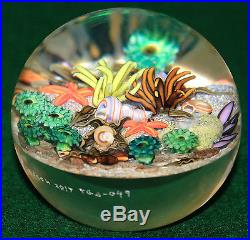 NEW! Cathy RICHARDSON Tidepool with Green Anemone Small Encased Paperweight