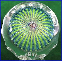 NEW Jim Brown Multifaceted Millefiori Art Glass Paperweight
