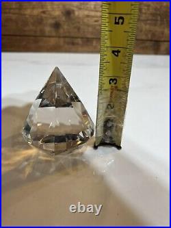 NEW Tiffany & Co Diamond Cut Paperweight Crystal Art Glass