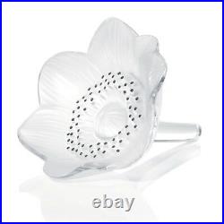 New Lalique Anemone Flower #1161400 Brand Nib French Clear Bargain Free Shipping