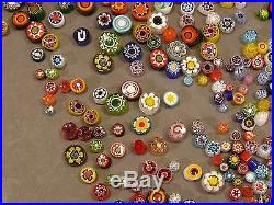 Nice Vintage Lot of 400+ Quality Art Glass Millefiori Cane Pcs for Paperweights