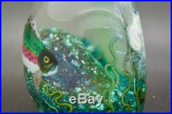 ORIENT AND FLUME ALEXANDER Fish Aquarium Glass LT Ed Paperweight, Apr 4.5Hx4.7W