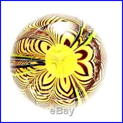 ORIENT AND FLUME Floral Glass Paperweight 3 Signed C140 K 1978 Beautiful