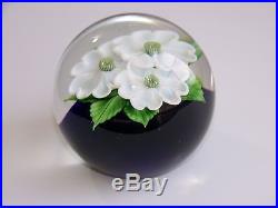 ORIENT & FLUME Flowering Art Glass Paperweight by GREG HELD Limited 26/250'80s