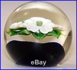 ORIENT & FLUME Flowering Art Glass Paperweight by GREG HELD Limited 26/250'80s
