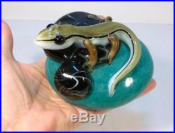 ORIENT & FLUME Retired LIZARD GECKO Glass Paperweight LE #15/300 by Smallhouse