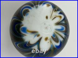 Orient And Flume Iridescent Flower Paperweight 1974 Signed & Numbered #135