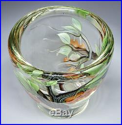 Orient & Flume Beyers Seaira Studio Art Glass Paperweight Cherries Vase