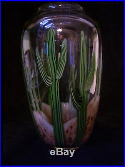 Orient & Flume Large Saguaro Cactus Vase by Scott Beyers. Signed & numbered