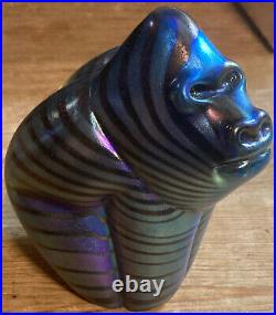Orient & Flume Psychedelic Gorilla Art Glass Paperweight Signed & Numbered
