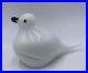 Orient and Flume Art Glass Dove White Bird Figurine Paperweight 6 Signed