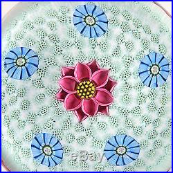 PERTHSHIRE 1988B Flower and Millefiori Canes on Honeycomb Ground. Ltd. Ed