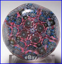 Perthshire 1991 Pp134a Faceted Ltd Ed Intricate Millefiori Paperweight With Cert