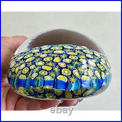 Paperweight Signed Alt Murano Vetreria Artistica 1970's Millefiori Glass