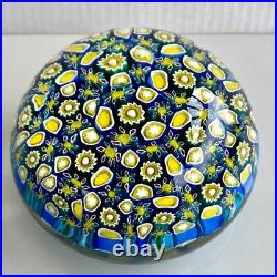 Paperweight Signed Alt Murano Vetreria Artistica 1970's Millefiori Glass