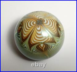 Paperweight Zephyr Studio Art Glass 1976 signed vintage rare