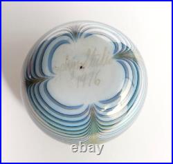 Paperweight Zephyr Studio Art Glass 1976 signed vintage rare