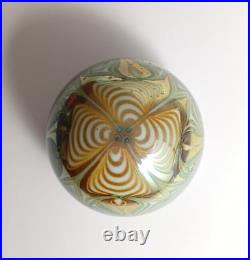 Paperweight Zephyr Studio Art Glass 1976 signed vintage rare