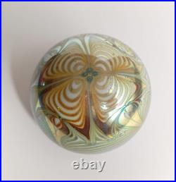 Paperweight Zephyr Studio Art Glass 1976 signed vintage rare