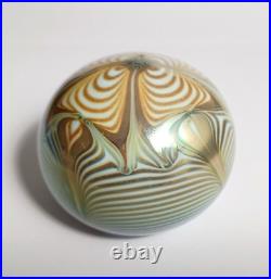 Paperweight Zephyr Studio Art Glass 1976 signed vintage rare