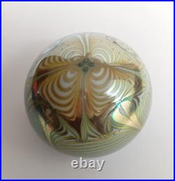 Paperweight Zephyr Studio Art Glass 1976 signed vintage rare