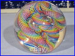 Paperweights Contemporary Art Glass Alloway 3.15inch Dichroic Quadmania #365