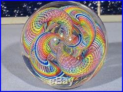 Paperweights Contemporary Art Glass Alloway 3.15inch Dichroic Quadmania #365