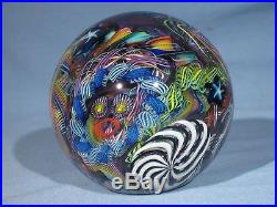 Paperweights Contemporary Art Glass Alloway 3.67inch Dichroic Psychedelic #258