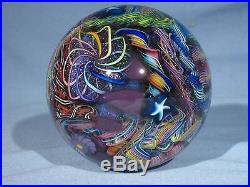 Paperweights Contemporary Art Glass Alloway 3.67inch Dichroic Psychedelic #258