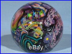 Paperweights Contemporary Art Glass James Alloway 3.05inch Psychedelic #251