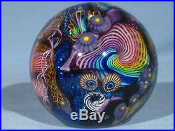 Paperweights Contemporary Art Glass James Alloway 3.05inch Psychedelic #251