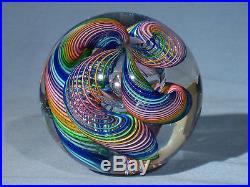 Paperweights Contemporary Art Glass James Alloway 3.09 inch Quadmania #348