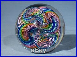 Paperweights Contemporary Art Glass James Alloway 3.09 inch Quadmania #348
