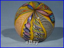 Paperweights Contemporary Art Glass James Alloway 3.18 inch End Of Day #29