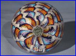 Paperweights Contemporary Art Glass James Alloway 3.35inch Dichroic 9 Cane #684