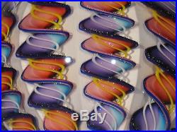 Paperweights Contemporary Art Glass James Alloway 3.35inch Dichroic 9 Cane #684